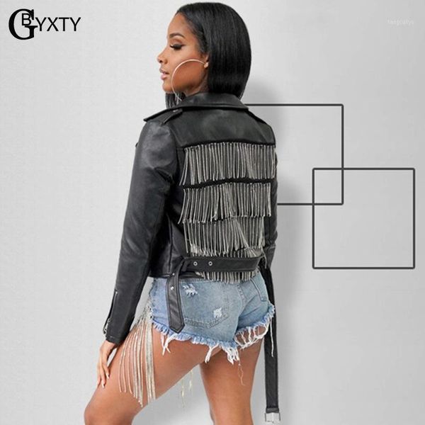 gbyxty fringe coat pu leather cropped jacket with belt 2020 spring women long sleeve zipper tassel basic jacket streetwear zl6341, Black;brown
gbyxty fringe coat pu leather cropped jacket with belt 2020 spring women long sleeve zipper tassel basic jacket streetwear zl6341, Black;brown