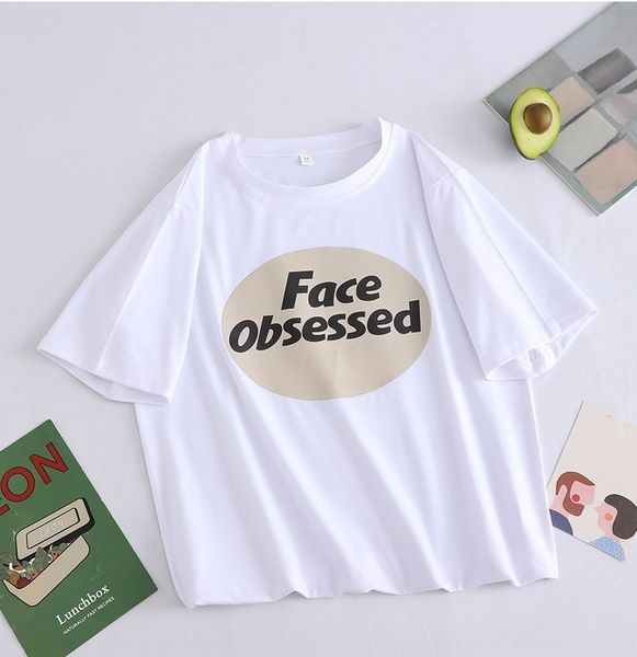 women's 2020 new fashionable short-sleeved t- women's casual neck round neck t-shirt round collar shirt, White
women's 2020 new fashionable short-sleeved t- women's casual neck round neck t-shirt round collar shirt, White