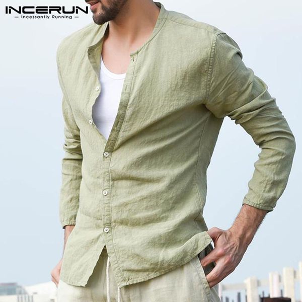 incerun fashion mens shirt long sleeve streetwear cotton button solid casual shirts men camisa masculina 2020 plus size 3xl, White;black
incerun fashion mens shirt long sleeve streetwear cotton button solid casual shirts men camisa masculina 2020 plus size 3xl, White;black