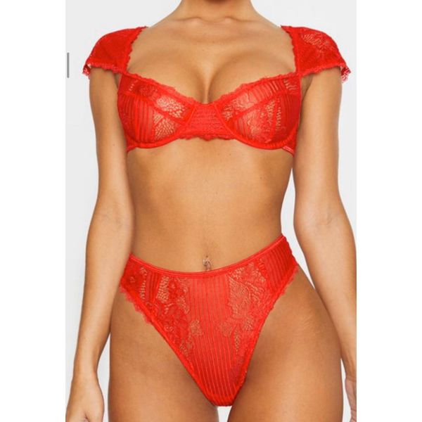 new design womens lingerie lace short sleeve suits ladies transparent net thin bra comfort and high elasticity briefs sets, Red;black
new design womens lingerie lace short sleeve suits ladies transparent net thin bra comfort and high elasticity briefs sets, Red;black