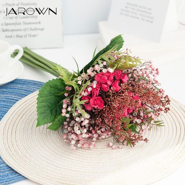 jarown artificial rose simulation flowers silk plastic fake flower bouquet wedding bride holding flowers home decoration
jarown artificial rose simulation flowers silk plastic fake flower bouquet wedding bride holding flowers home decoration