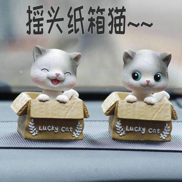 мультфильм картонных коробок cat автомобили украшение творческого украшения автомобиля тряска голова куклы в украшении подарков
мультфильм картонных коробок cat автомобили украшение творческого украшения автомобиля тряска голова куклы в украшении подарков