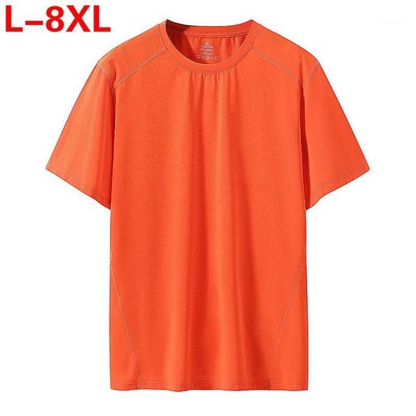 new summer solid men's ice silk thin short sleeve men's loose short sleeve t-shirt plus size t shirt for men 5xl 6xl 7xl 8xl1, White;black
new summer solid men's ice silk thin short sleeve men's loose short sleeve t-shirt plus size t shirt for men 5xl 6xl 7xl 8xl1, White;black
