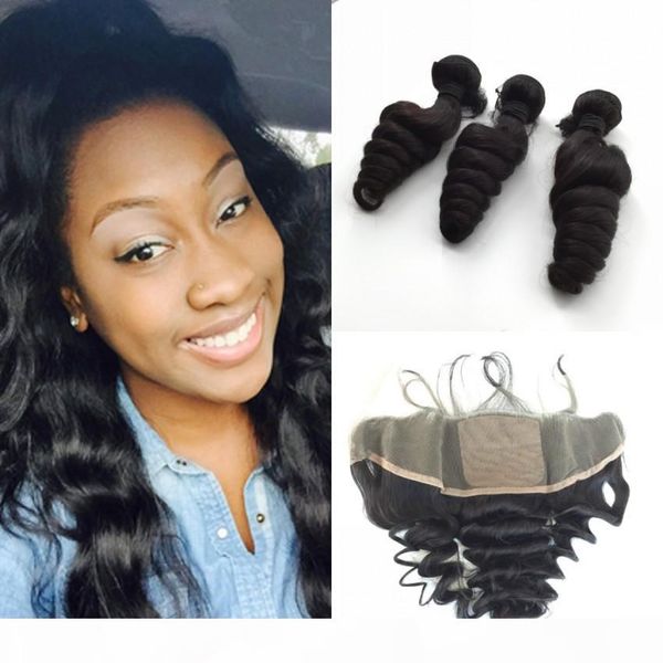 malaysian loose wave human hair bundles with silk base lace frontal closure ear to ear full lace frontal with bundles 4pcs lot, Black
malaysian loose wave human hair bundles with silk base lace frontal closure ear to ear full lace frontal with bundles 4pcs lot, Black