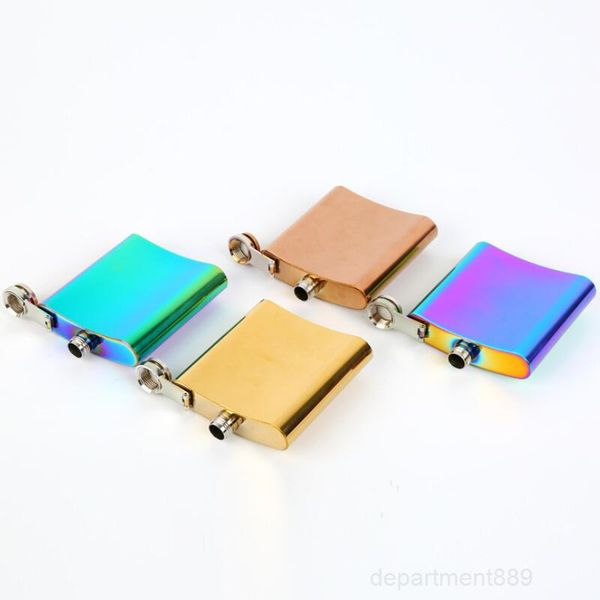 a-new 6oz cooper and rainbow color plate stainless steel hip flask with funnel owb2093
a-new 6oz cooper and rainbow color plate stainless steel hip flask with funnel owb2093