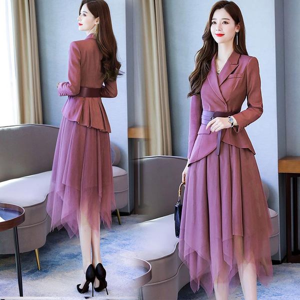 two piece dress spring and autumn light ripe wind suit-dress female temperament early in 2021 the suit a two-piece, White
two piece dress spring and autumn light ripe wind suit-dress female temperament early in 2021 the suit a two-piece, White