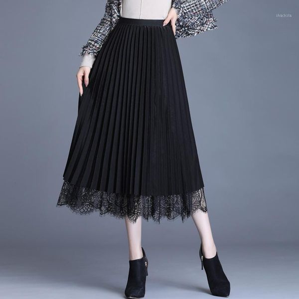 women lace skirt 2020 new autumn hollow out black spring pleated skirt plus size elastic waist skirts1
women lace skirt 2020 new autumn hollow out black spring pleated skirt plus size elastic waist skirts1