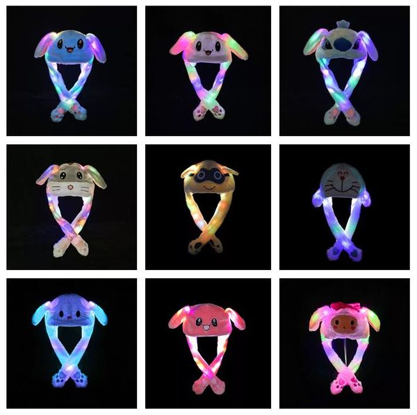 31 styles led light plush hat cartoon animal cap for rabbit cat bunny ear moving light hats kids christmas fashion winter warm hats, Blue;gray
31 styles led light plush hat cartoon animal cap for rabbit cat bunny ear moving light hats kids christmas fashion winter warm hats, Blue;gray