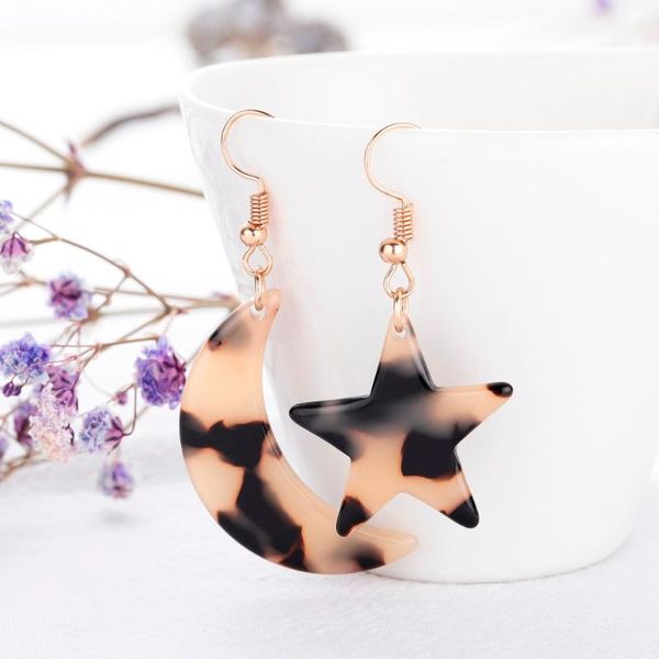 dangle & chandelier retro asymmetric moon/stars shape earring women leopard acrylic geometry drop boho female wedding ear jewelry pendientes, Silver
dangle & chandelier retro asymmetric moon/stars shape earring women leopard acrylic geometry drop boho female wedding ear jewelry pendientes, Silver