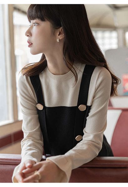korean loose large size dress shows thin cover meat new of foreign style in autumn and winter, Black;gray
korean loose large size dress shows thin cover meat new of foreign style in autumn and winter, Black;gray