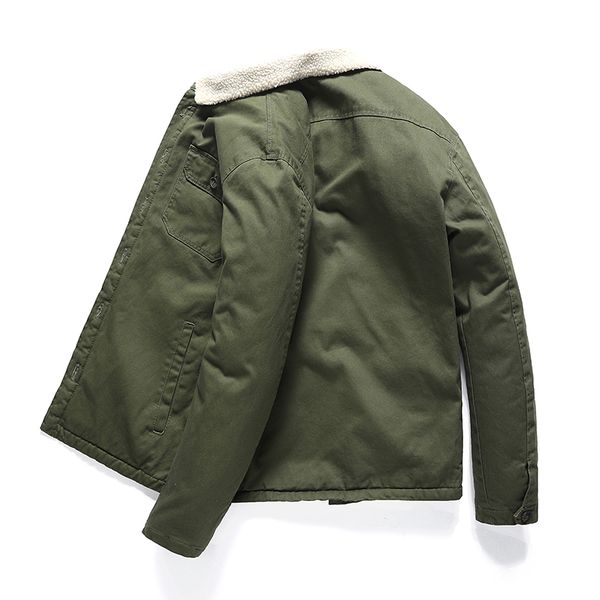 2021 new jacket men casual winter outerwear thick warm solid mens coat turn-down collar button male overcoat 100 cotton liner bucp, Black
2021 new jacket men casual winter outerwear thick warm solid mens coat turn-down collar button male overcoat 100 cotton liner bucp, Black