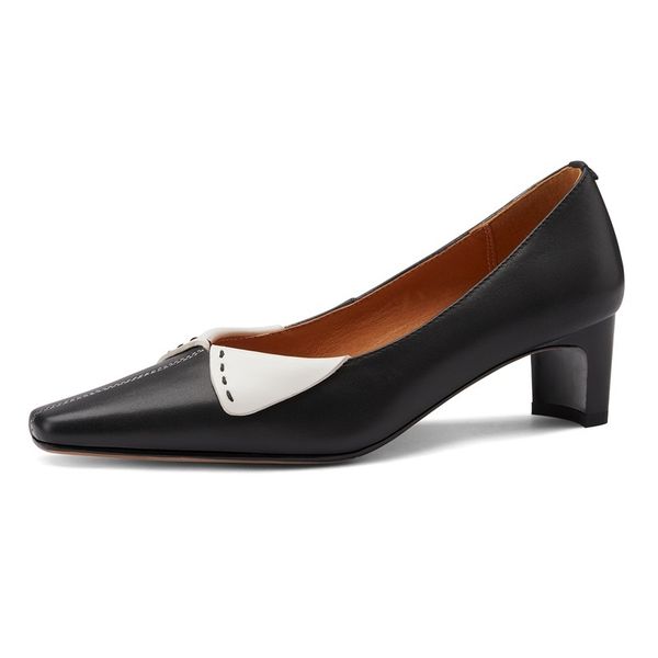 2021 elegant female spring genuine leather soft toe woman's dancing shoes 40 difl, Black
2021 elegant female spring genuine leather soft toe woman's dancing shoes 40 difl, Black