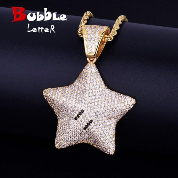 cartoon star pendant necklace chain charms bling cubic zircon men's hip hop jewelry tennis chain for gift, Silver
cartoon star pendant necklace chain charms bling cubic zircon men's hip hop jewelry tennis chain for gift, Silver