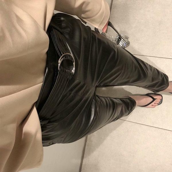 elastic high waist jegging pencil pants office lady casual skinny pu trousers belt faux leather autumn winter 2020 women black, Black;white
elastic high waist jegging pencil pants office lady casual skinny pu trousers belt faux leather autumn winter 2020 women black, Black;white