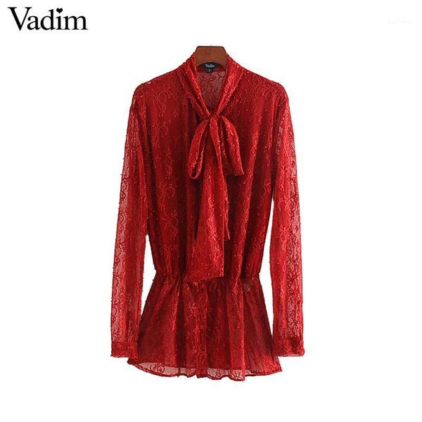 vadim women stylish red lace design blouses long sleeve elastic waist shirts office wear elegant chic solid blusas lb6901, White
vadim women stylish red lace design blouses long sleeve elastic waist shirts office wear elegant chic solid blusas lb6901, White