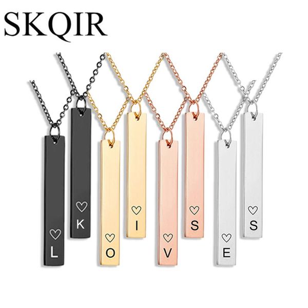 pendant initials for gold necklace letter heart bar women engraving charm gift chain jewelry steel customized stainless tsettmg luckyhat, Silver
pendant initials for gold necklace letter heart bar women engraving charm gift chain jewelry steel customized stainless tsettmg luckyhat, Silver