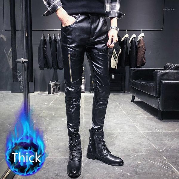 leather pants autumn and winter slim feet men's plus velvet thick windproof warm fashion hip hop fan car clothing pants men1, Black
leather pants autumn and winter slim feet men's plus velvet thick windproof warm fashion hip hop fan car clothing pants men1, Black