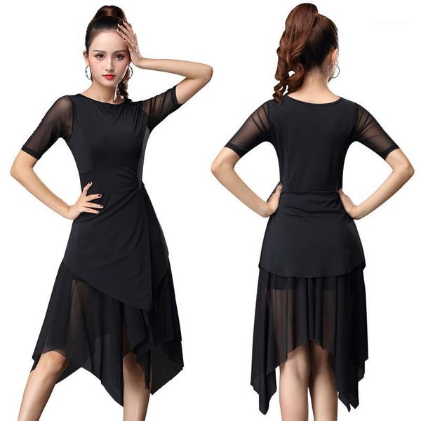 stage wear fashion short sleeve latin dance practice clothes ballroom dress one piece for women costumes1, Black;red
stage wear fashion short sleeve latin dance practice clothes ballroom dress one piece for women costumes1, Black;red