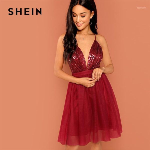shein burgundy party backless sequin detail mesh halter high waist solid dress 2020 summer club fashion women dresses1, Black;gray
shein burgundy party backless sequin detail mesh halter high waist solid dress 2020 summer club fashion women dresses1, Black;gray