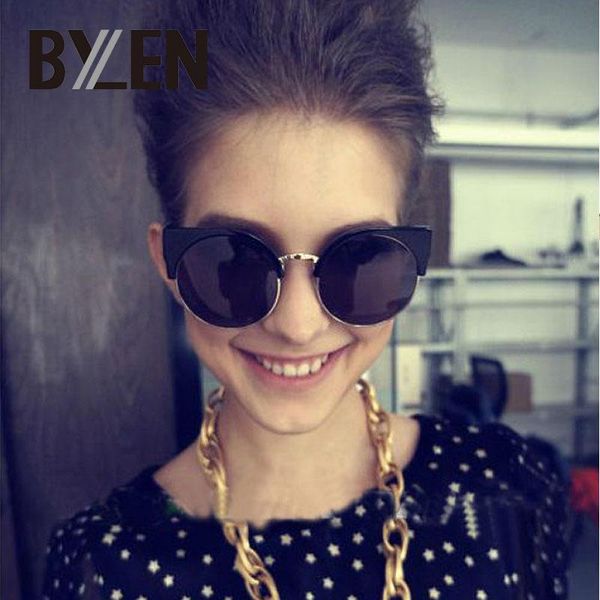 sunglasses vintage cat eye sun glasses for women metal half frame brand designer gradient round lens 6 colors de sol feminino, White;black
sunglasses vintage cat eye sun glasses for women metal half frame brand designer gradient round lens 6 colors de sol feminino, White;black