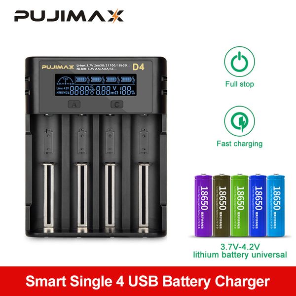 pujimax battery charger18650 lcd screen show the fast charging 26650 18350 21700 26700 22650 li-ion rechargeable battery charger
pujimax battery charger18650 lcd screen show the fast charging 26650 18350 21700 26700 22650 li-ion rechargeable battery charger