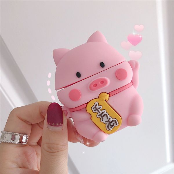3d lucky pink pig for airpods case cute cartoon silicone protective cover for apple airpods pro 3 for airpods 1 2 accessories
3d lucky pink pig for airpods case cute cartoon silicone protective cover for apple airpods pro 3 for airpods 1 2 accessories