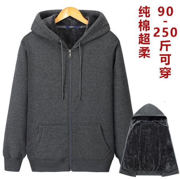 2021 autumn winter plus size velvet thick men's clothes cotton hooded cardigan fat jacket 7ozq, Black
2021 autumn winter plus size velvet thick men's clothes cotton hooded cardigan fat jacket 7ozq, Black