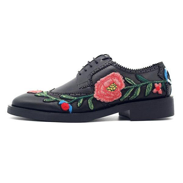 embroidered brogues carved lace up italian genuine leather shoes men business derby shoes luxury pointed toe wedding footwear, Black
embroidered brogues carved lace up italian genuine leather shoes men business derby shoes luxury pointed toe wedding footwear, Black