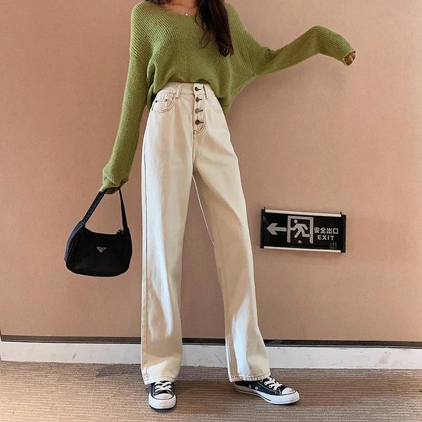 women's jeans women high waist loose straight denim pants white wide leg plus size vintage mom boyfriend summer 2021 street, Blue
women's jeans women high waist loose straight denim pants white wide leg plus size vintage mom boyfriend summer 2021 street, Blue