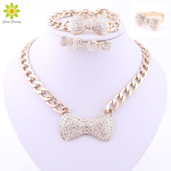 african jewelry set gold color crystal bow jewelry sets earrings bracelet ring necklace fashion jewelry set 3color 201222, Slivery;crystal
african jewelry set gold color crystal bow jewelry sets earrings bracelet ring necklace fashion jewelry set 3color 201222, Slivery;crystal