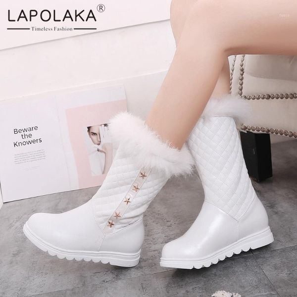 boots lapolaka brand warm snow woman shoes comfy flat with work office bootie metal decoration mid calf lady1, Black
boots lapolaka brand warm snow woman shoes comfy flat with work office bootie metal decoration mid calf lady1, Black