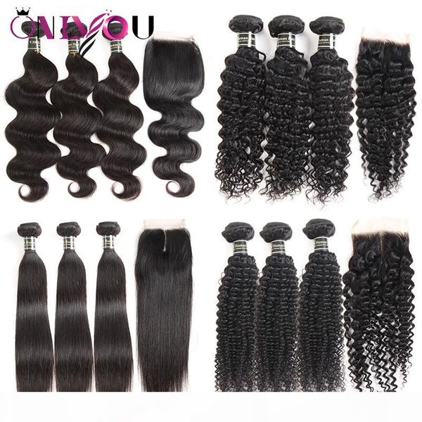 unprocessed brazilian virgin hair bundles with lace closure 3 bundle deals and middle part & part weaves closure human hair weave, Black;brown
unprocessed brazilian virgin hair bundles with lace closure 3 bundle deals and middle part & part weaves closure human hair weave, Black;brown
