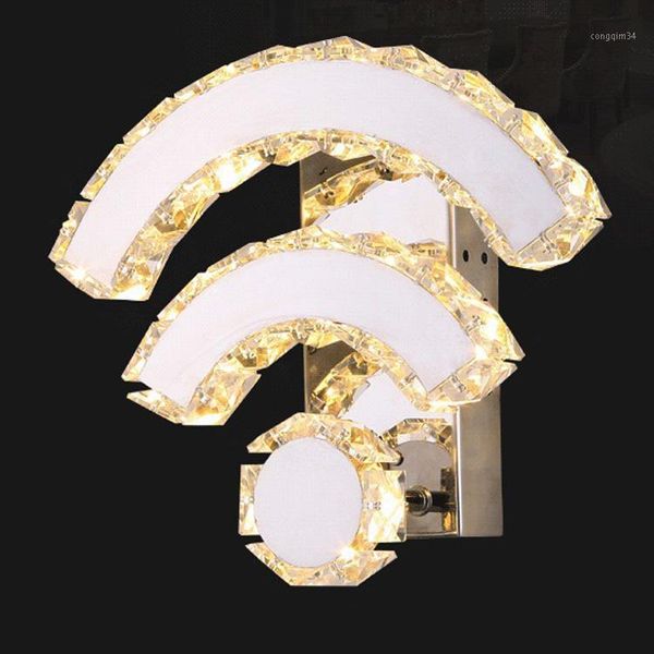 modern luxury crystal wall light wifi design chrome finish wall sconce lighting fixture sconces electroplated lamp1
modern luxury crystal wall light wifi design chrome finish wall sconce lighting fixture sconces electroplated lamp1