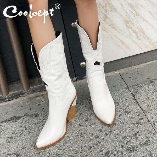 coolcept 4 colors women simple boots fashion zipper office pointed toe mid calf boots casual shoes women botas size 34-44, Black
coolcept 4 colors women simple boots fashion zipper office pointed toe mid calf boots casual shoes women botas size 34-44, Black