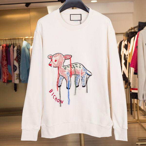 20fw made in italy deer letter embroidery crewneck pullover fashion autumn winter sweatshirt high street simple sweater men womwn hfhlwy224, Black
20fw made in italy deer letter embroidery crewneck pullover fashion autumn winter sweatshirt high street simple sweater men womwn hfhlwy224, Black
