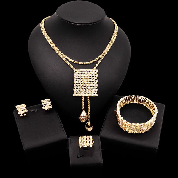 yulaili new sparkling crystal geometry necklace stud earrings bracelet ring for women wedding jewelry sets wholesale ing, Black
yulaili new sparkling crystal geometry necklace stud earrings bracelet ring for women wedding jewelry sets wholesale ing, Black