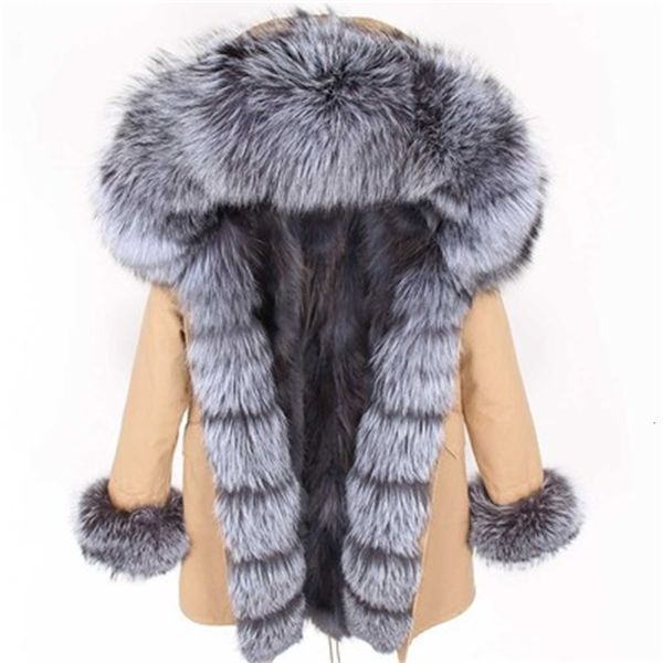 autumn 2021 new fur coat parker winter woman's jacket real silver fox collar leather lon c73s, Black
autumn 2021 new fur coat parker winter woman's jacket real silver fox collar leather lon c73s, Black