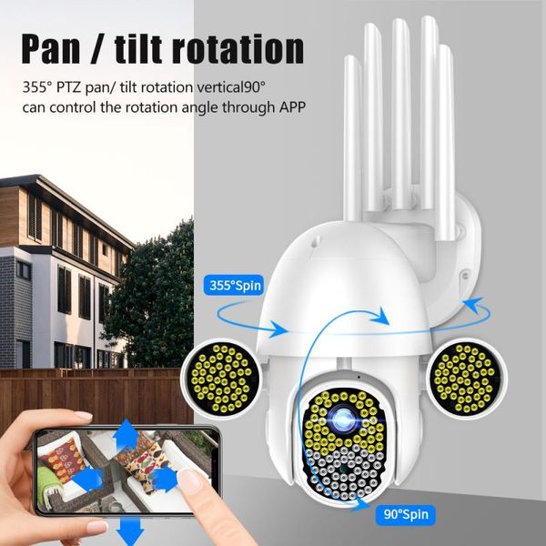 172 leds ptz wifi ip camera outdoor 5x digital zoom night full color wireless h.264 security cctv camera two way speak audio
172 leds ptz wifi ip camera outdoor 5x digital zoom night full color wireless h.264 security cctv camera two way speak audio