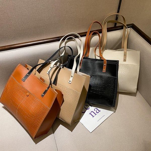 women alligator leather shoulder bag 2021 large capacity handbags pu totes casual bags ladies wild bags sac a main
women alligator leather shoulder bag 2021 large capacity handbags pu totes casual bags ladies wild bags sac a main
