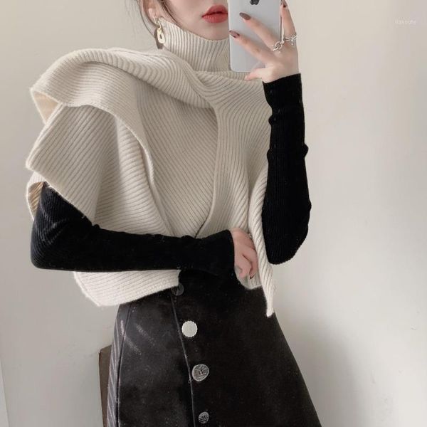 highly recommend turltneck women sweater cape style pullover knitted autumn winter pull femme jersey mujer1, White
highly recommend turltneck women sweater cape style pullover knitted autumn winter pull femme jersey mujer1, White