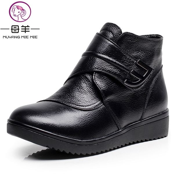 natural wool women boots genuine leather flat ankle boots winter warm ladies shoes woman snow boots plus size t200425, Black
natural wool women boots genuine leather flat ankle boots winter warm ladies shoes woman snow boots plus size t200425, Black