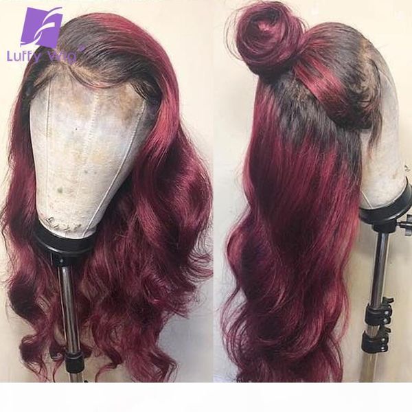 ombre 1b 99j colored loose wave 13x6 lace front human hair wigs 150 180 density with baby hair pre plucked brazilian remy luffy, Black;brown
ombre 1b 99j colored loose wave 13x6 lace front human hair wigs 150 180 density with baby hair pre plucked brazilian remy luffy, Black;brown