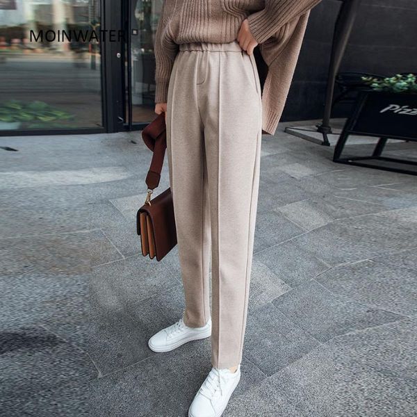 moinwater 2021 new women warm harem pants lady casual black trousers female fashion pant mp2023, Black;white
moinwater 2021 new women warm harem pants lady casual black trousers female fashion pant mp2023, Black;white