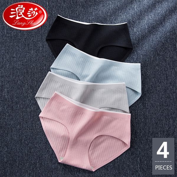 langsha new 4pcs/lot panties cotton women's underwear girls briefs soft breathable panty ladies female seamless underpants 201112, Black;pink
langsha new 4pcs/lot panties cotton women's underwear girls briefs soft breathable panty ladies female seamless underpants 201112, Black;pink