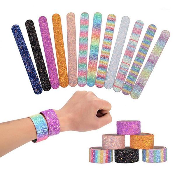 12pcs kids shiny glitter sequin bracelet wristbands for kids faux leather slap bracelet wristband party favors jewelry gift1, Golden;silver
12pcs kids shiny glitter sequin bracelet wristbands for kids faux leather slap bracelet wristband party favors jewelry gift1, Golden;silver