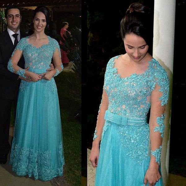elegant sky blue prom dresses a line with long sleeves 2021 appliques lace beaded sequins plus size women sparkle formal evening gowns v61, Black
elegant sky blue prom dresses a line with long sleeves 2021 appliques lace beaded sequins plus size women sparkle formal evening gowns v61, Black