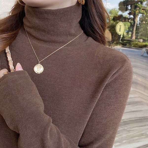 2021 autumn winter new female style plush and thick temperament high stuffed collar long bottom shirt 3jcu, White
2021 autumn winter new female style plush and thick temperament high stuffed collar long bottom shirt 3jcu, White