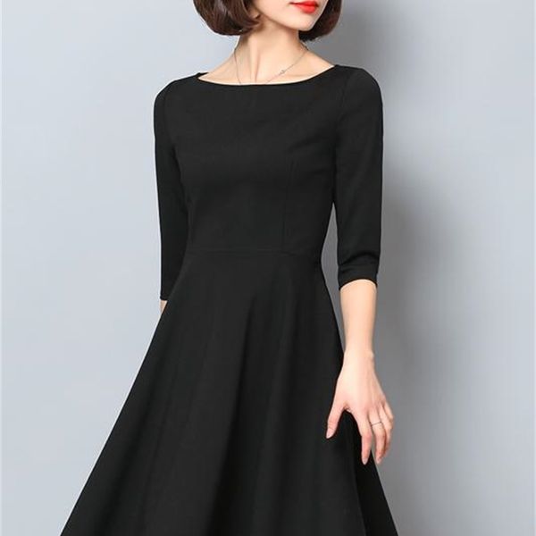 spring and autumn 2020 new solid color dressed as ladies a high-waisted word pullover dress up fashion temperament dressed as female office, Black;gray
spring and autumn 2020 new solid color dressed as ladies a high-waisted word pullover dress up fashion temperament dressed as female office, Black;gray
