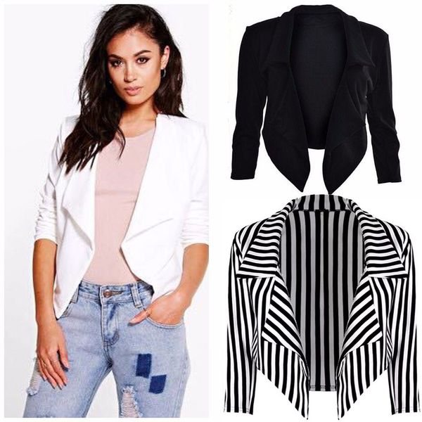 2021 autumn spring ol blazers new fashion single button blazer femenino ladies short jacket coat for women 9qwr, White;black
2021 autumn spring ol blazers new fashion single button blazer femenino ladies short jacket coat for women 9qwr, White;black