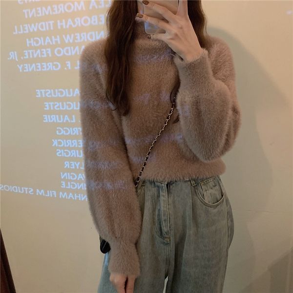 2021 high-necked semi-velvet, thick-necked nightgown, new female autumn loose winter, wear long-knit pullover, knitted or r275, White;black
2021 high-necked semi-velvet, thick-necked nightgown, new female autumn loose winter, wear long-knit pullover, knitted or r275, White;black
